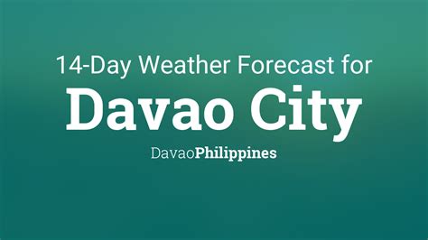 Davao City Weather Forecast.